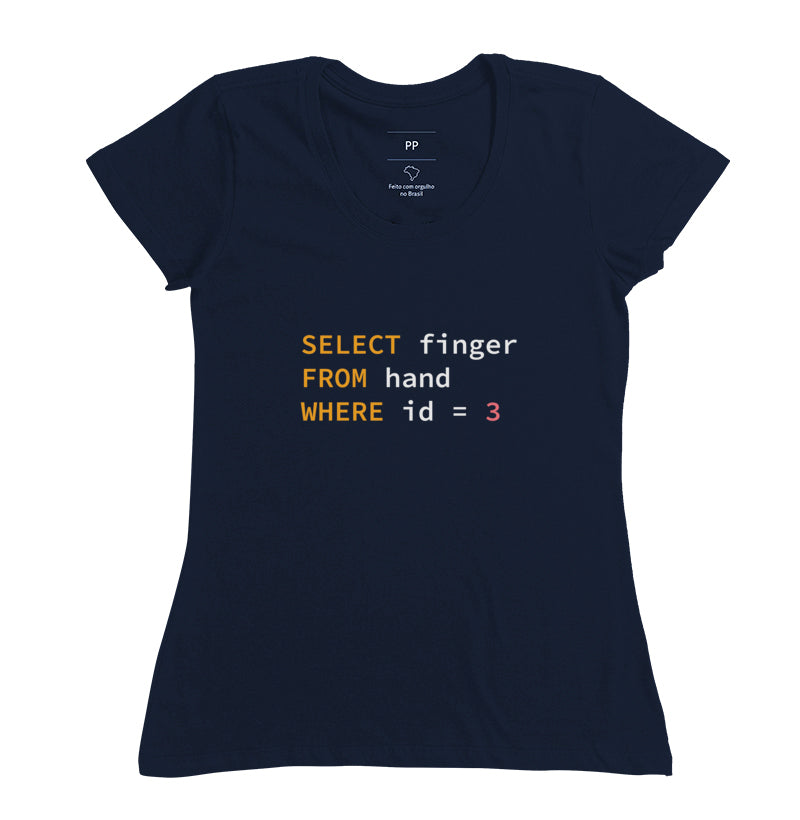 Camiseta SQL Select Finger