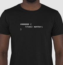 Camiseta CSS Blacks Lives Matter