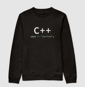 Suéter Moletom C++ INcrivel