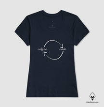 Camiseta Premium Loop Coffee Code