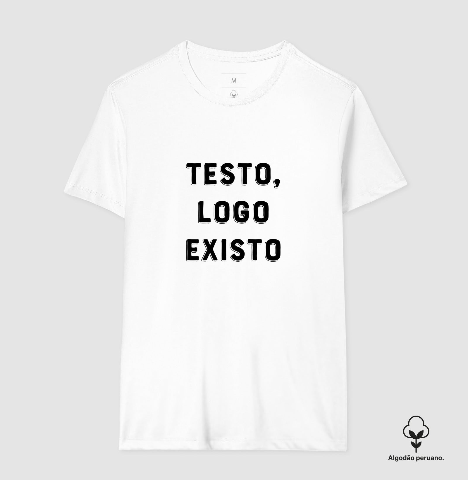 Camiseta Premium QA Testo Logo Existo