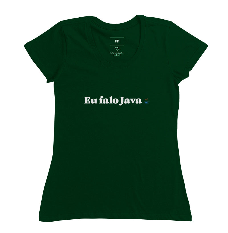 Camiseta Eu falo Java