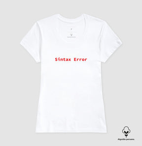 Camiseta Premium - Sintaxe Error