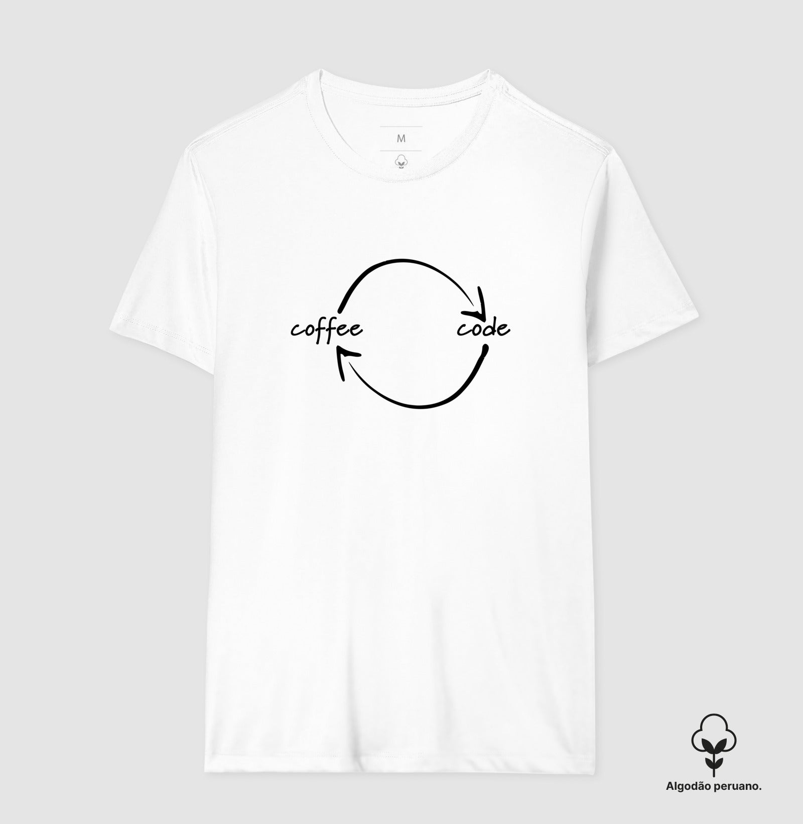 Camiseta Premium Loop Coffee Code