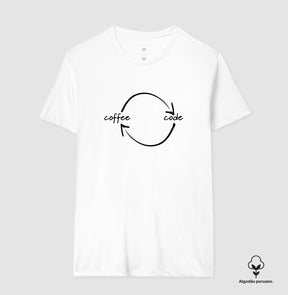 Camiseta Premium Loop Coffee Code