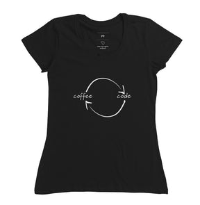 Camiseta Loop Coffee Code