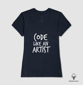 Camiseta Premium Code Like an Artist