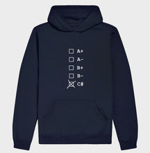 Hoodie Moletom C# Tipo Sanguíneo