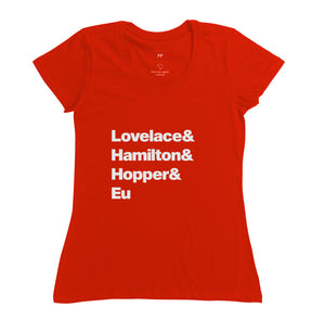 Camiseta Lovelace & Hamilton & Hopper & Eu