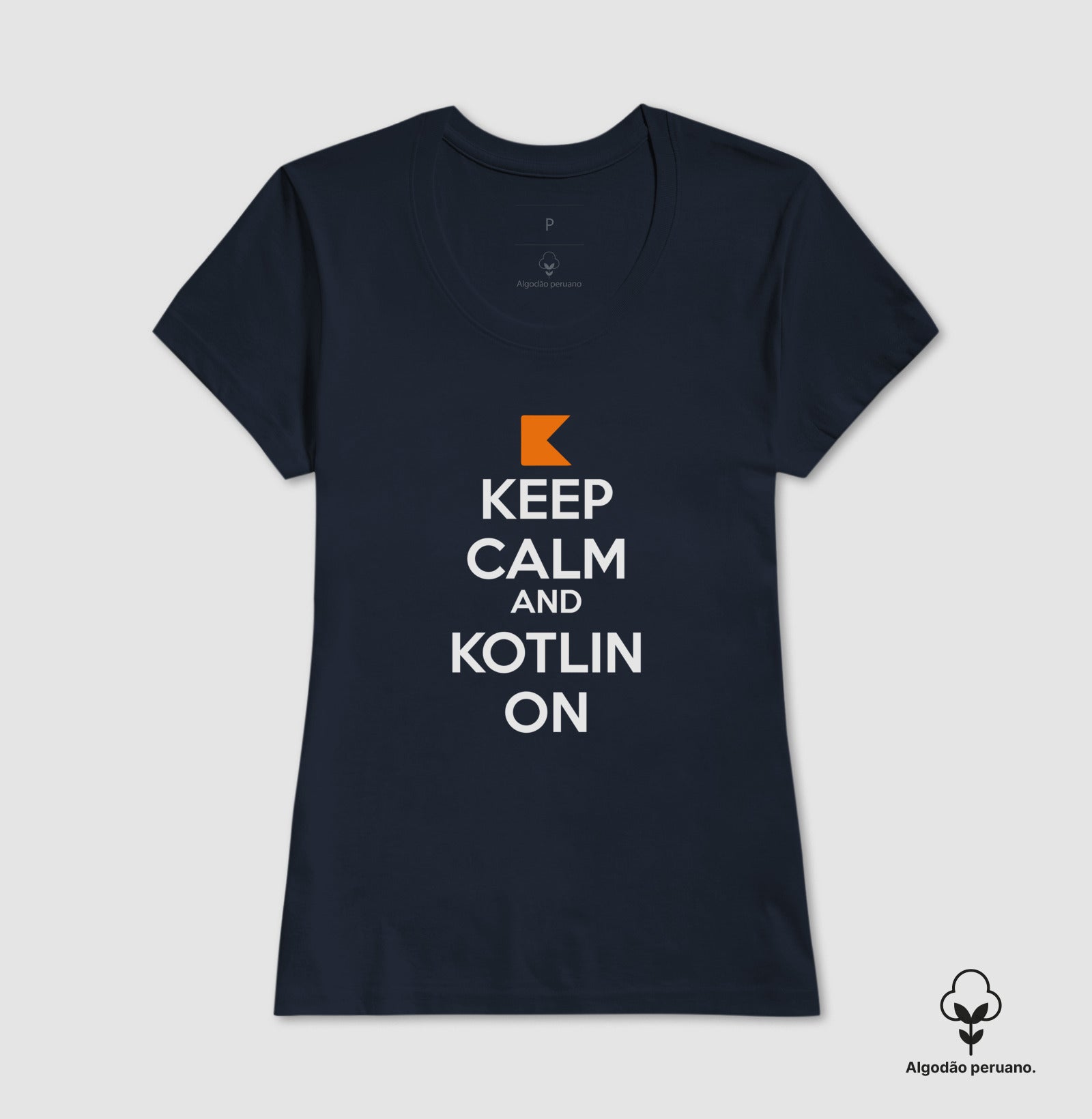 Camiseta Premium Keep Calm Kotlin