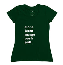 Camiseta Clone Fetch Merge Push Pull