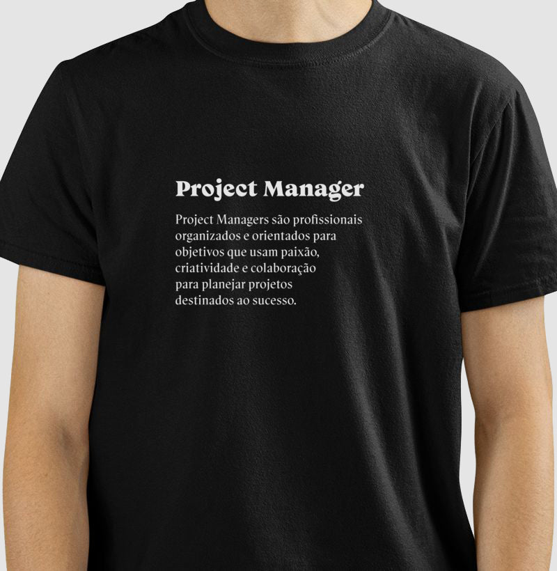 Camiseta Definição Project Manager