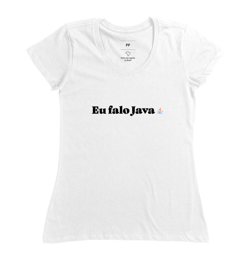 Camiseta Eu falo Java