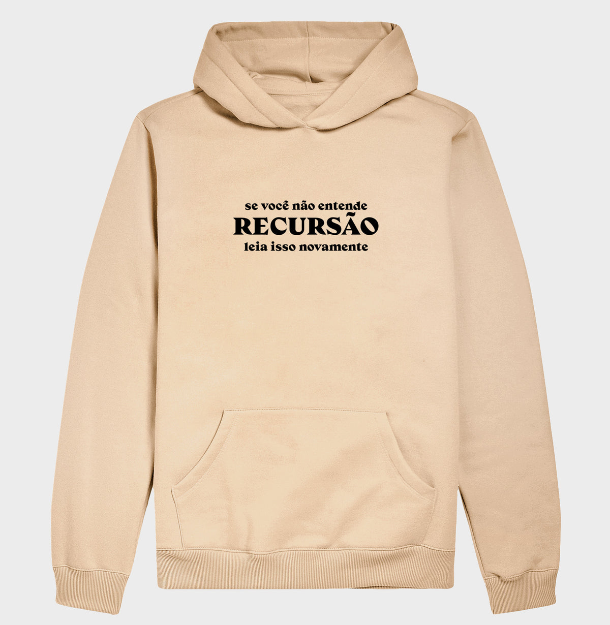 Hoodie Moletom Lógica de Programação Recursão