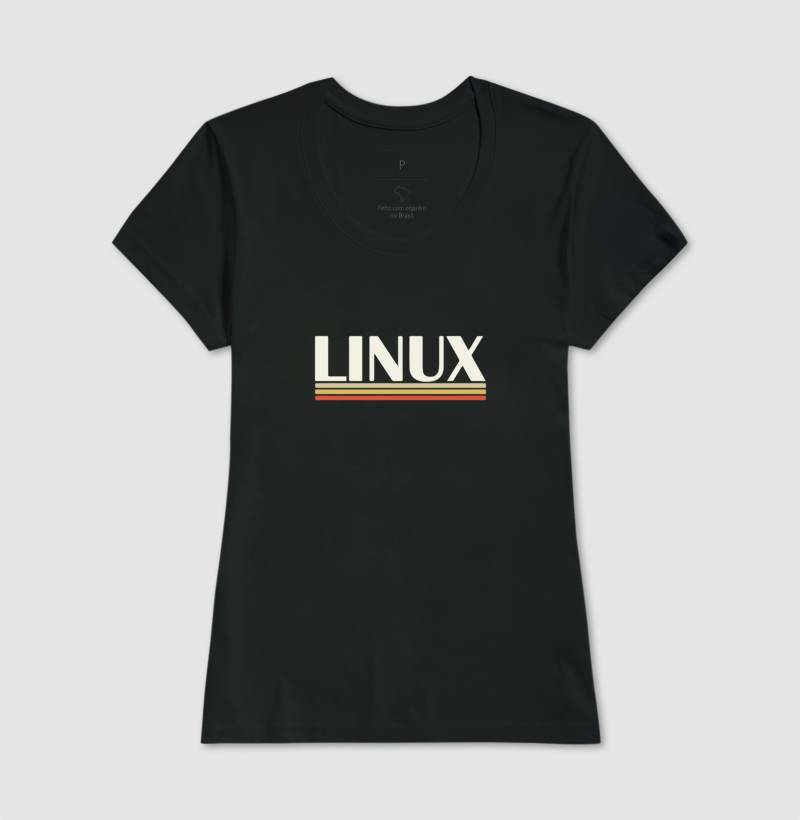 Camiseta Linux Retrô