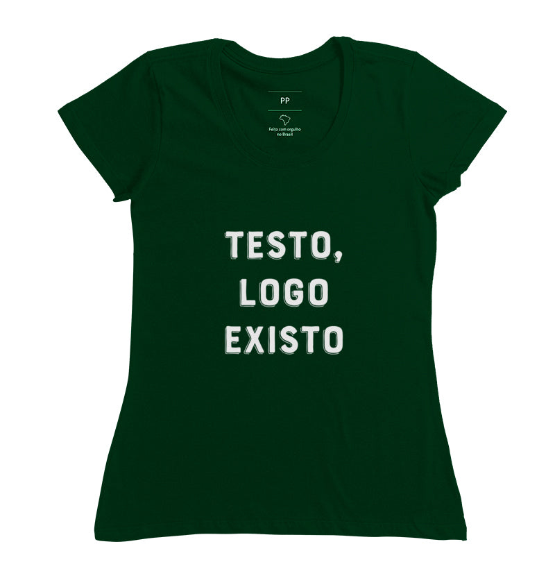 Camiseta QA Testo Logo Existo