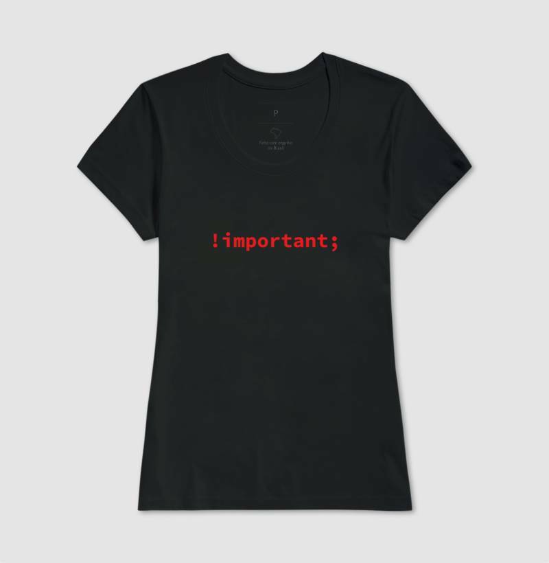 Camiseta CSS Important