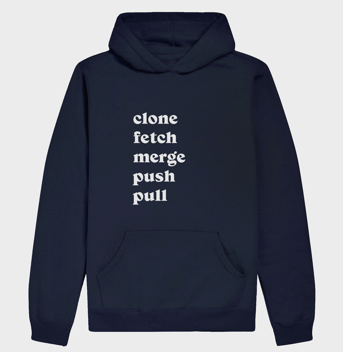 Hoodie Moletom Clone Fetch Merge Push Pull