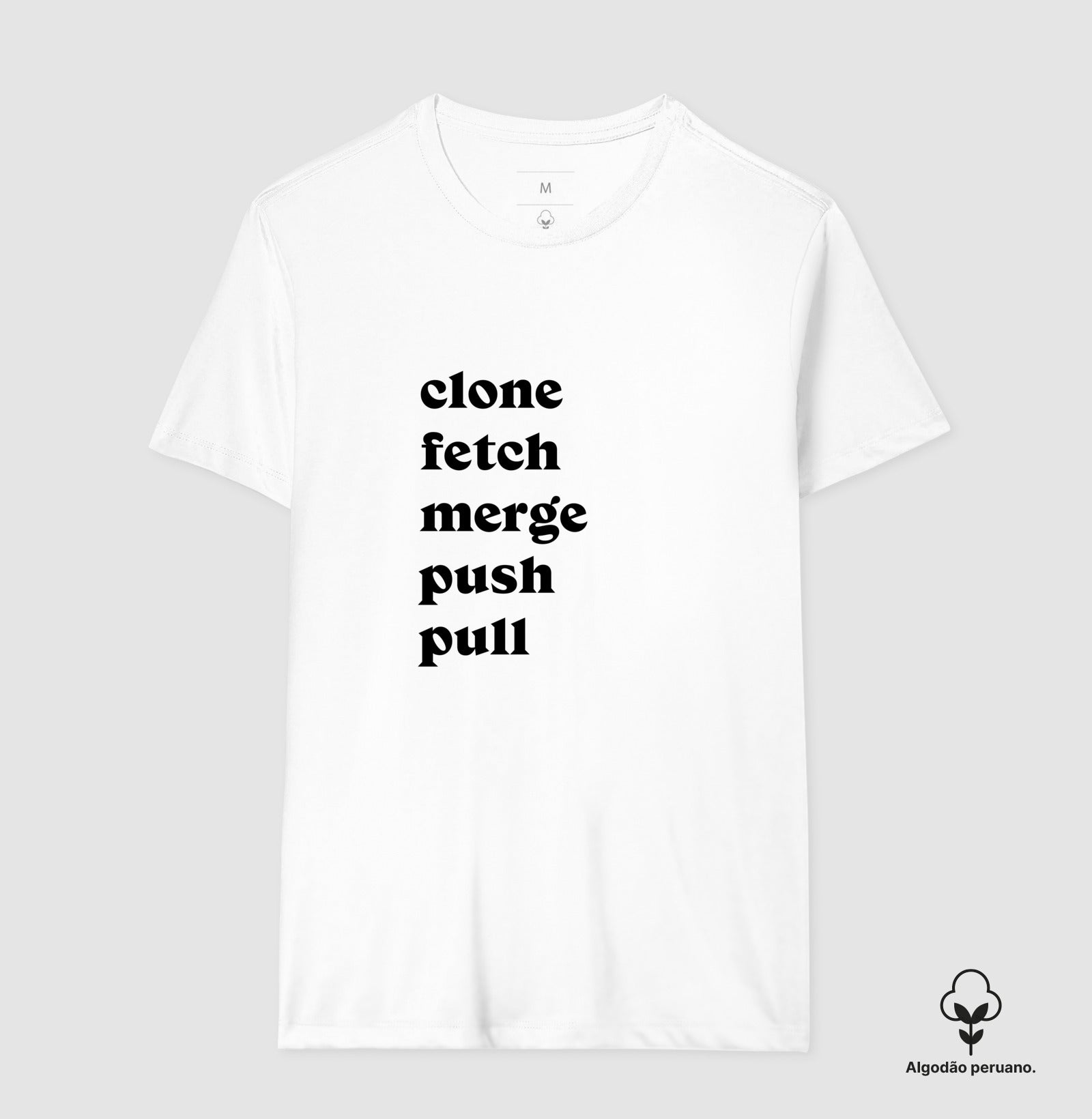 Camiseta Premium Clone Fetch Merge Push Pull