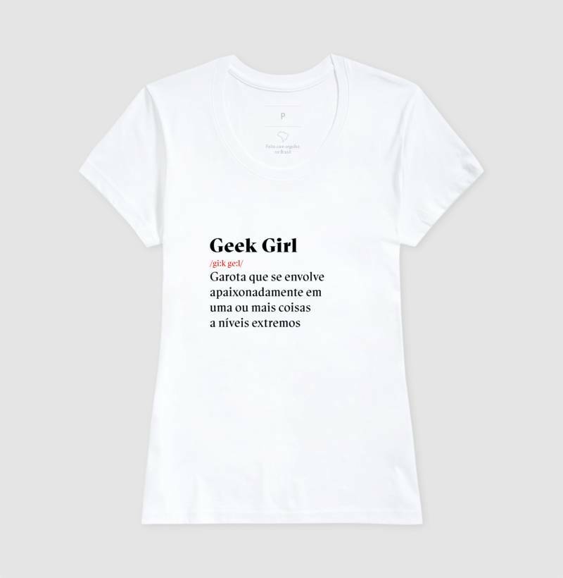 Camiseta Definição Geek Girl