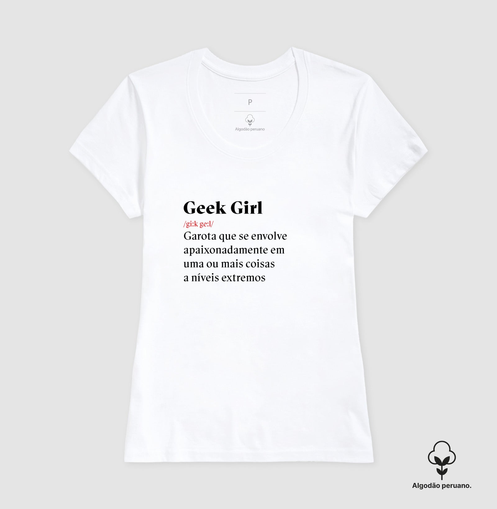 Camiseta Premium - Definição Geek Girl