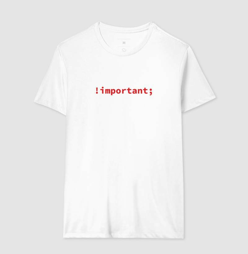 Camiseta CSS Important
