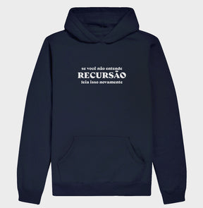 Hoodie Moletom Lógica de Programação Recursão