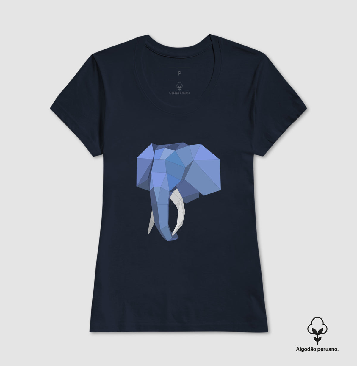 Camiseta Premium Elefante PostgreSQL