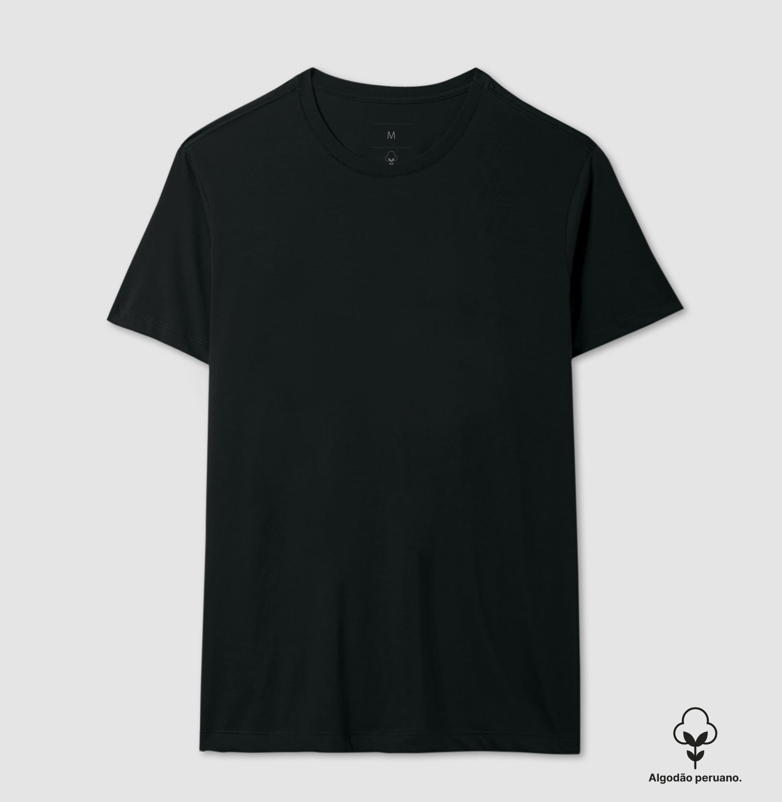 Camiseta Premium Algodão Peruano Lisa