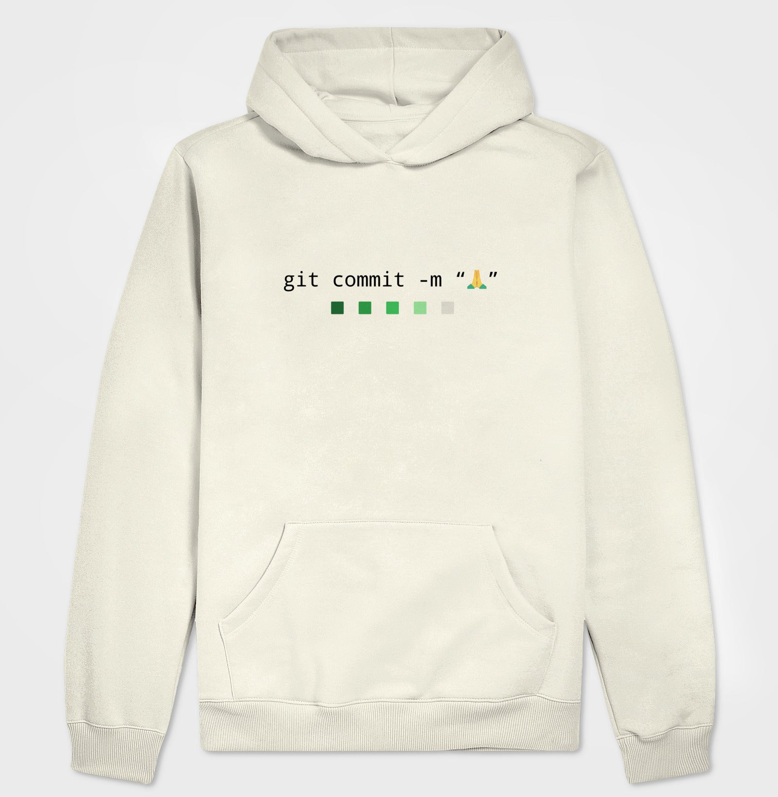 Hoodie Moletom Prece Git Commit