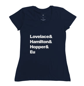 Camiseta Lovelace & Hamilton & Hopper & Eu