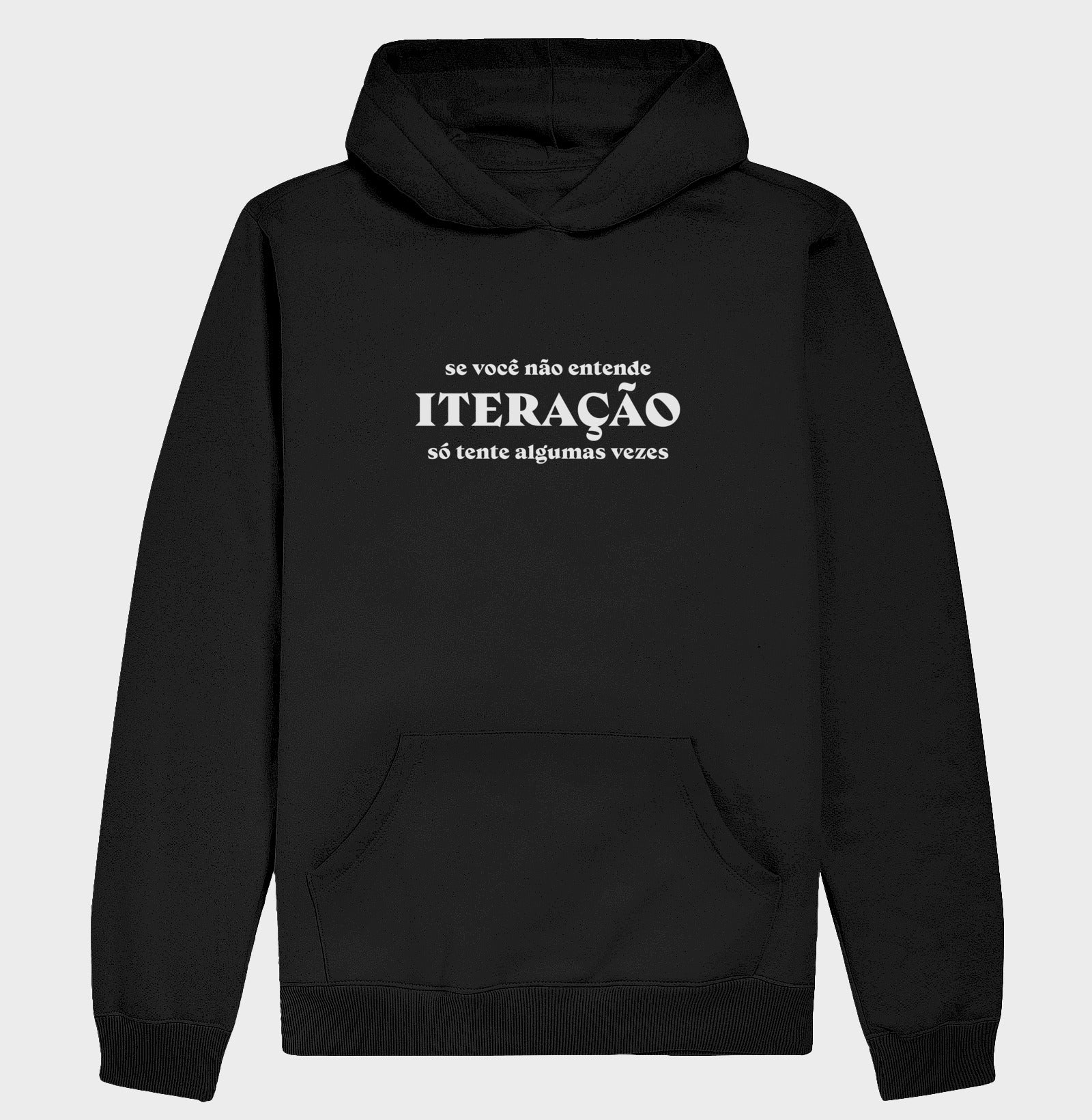 Hoodie Moletom Lógica de Programação Iteração