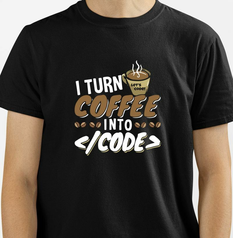 Camiseta I turn Coffee into Code