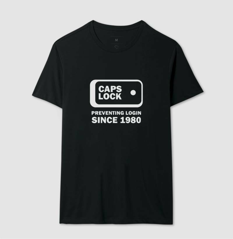 Camiseta Caps Lock