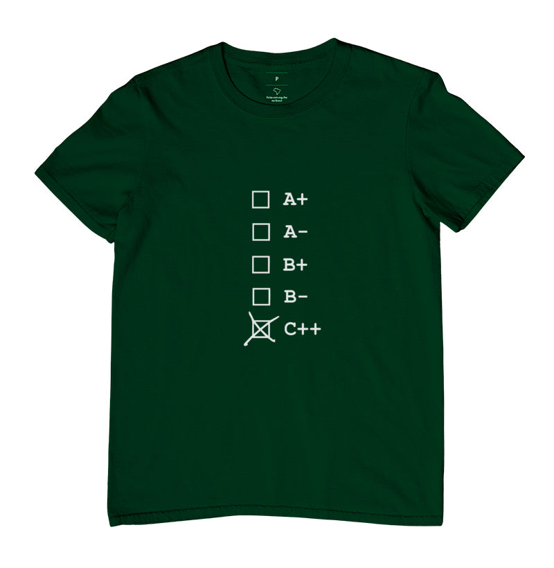 Camiseta C++ Tipo Sanguíneo