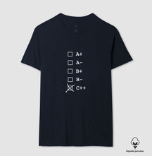 Camiseta Premium C++ Tipo Sanguíneo