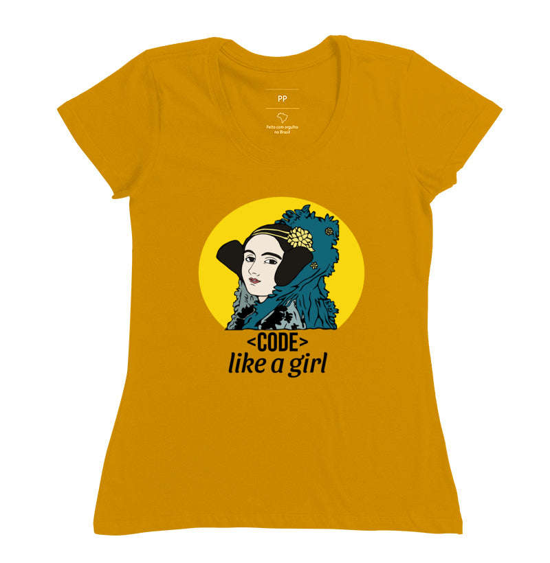 Camiseta Ada Lovelace Code Like a Girl