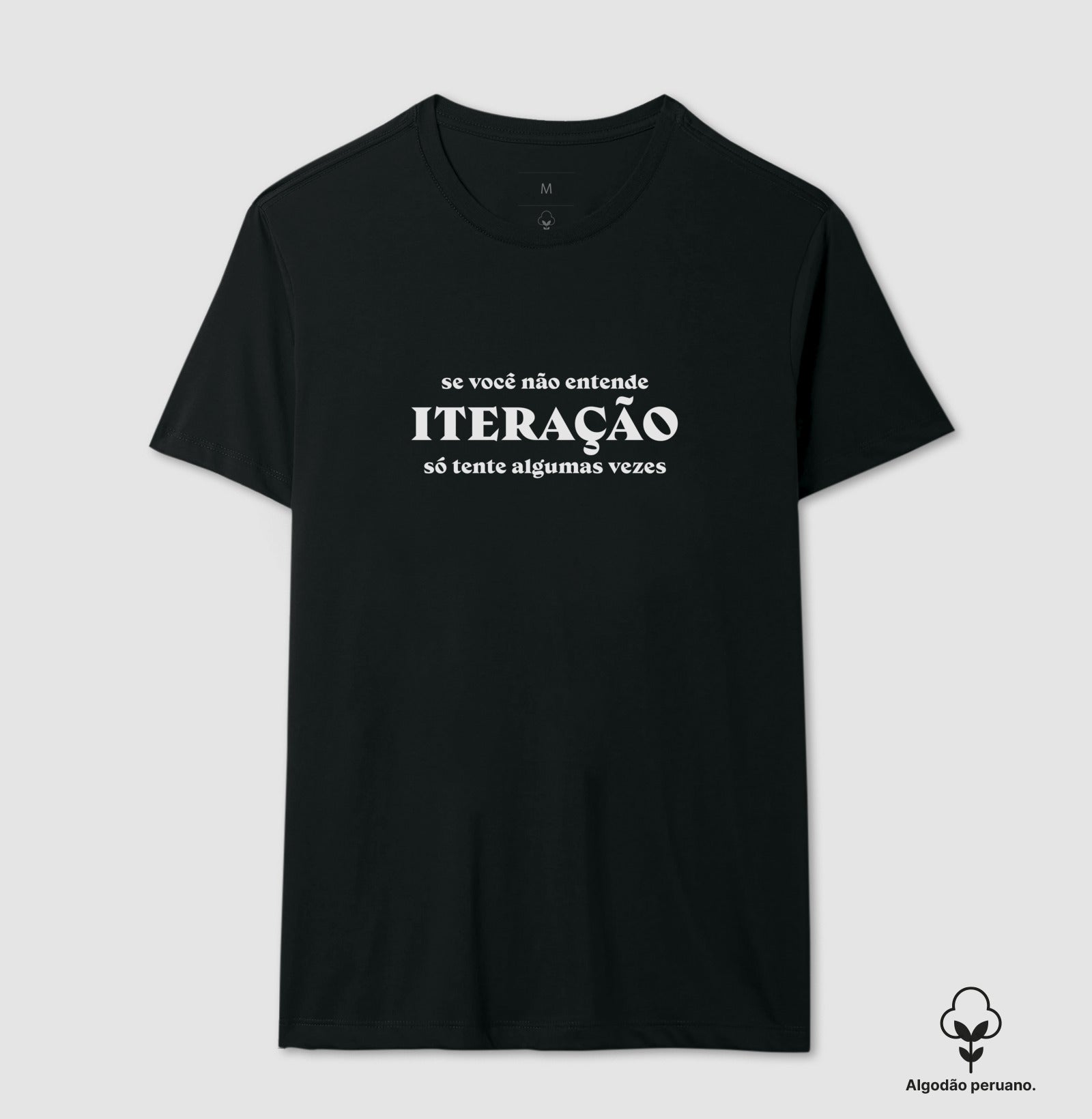 Camiseta Premium Lógica de Programação Iteração