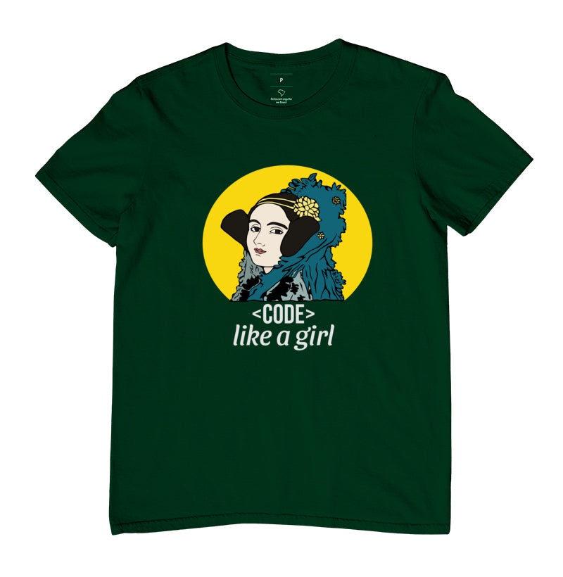 Camiseta Ada Lovelace Code Like a Girl