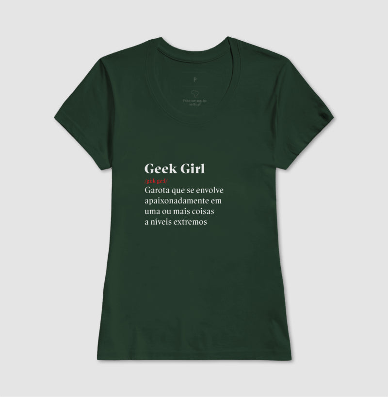 Camiseta Definição Geek Girl