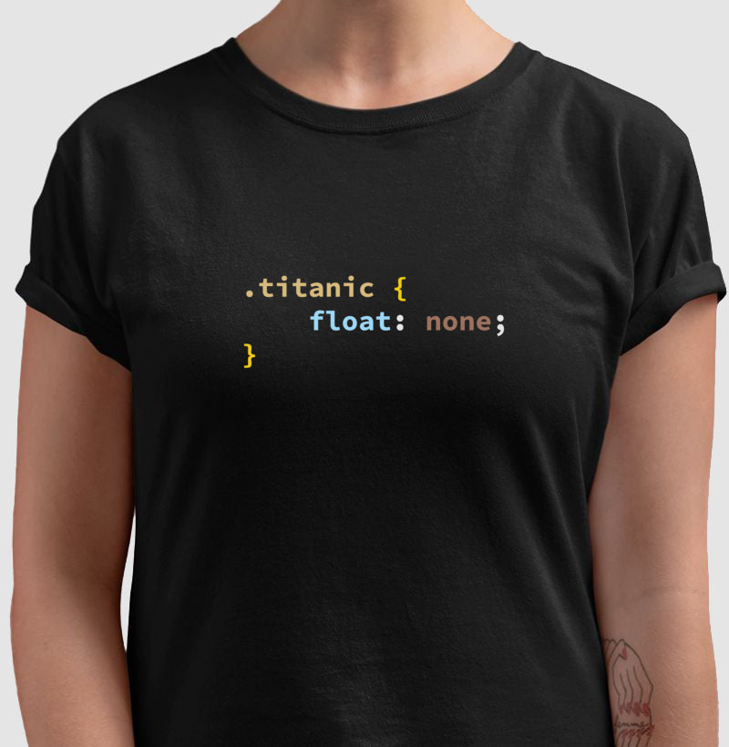 Camiseta CSS Titanic Float