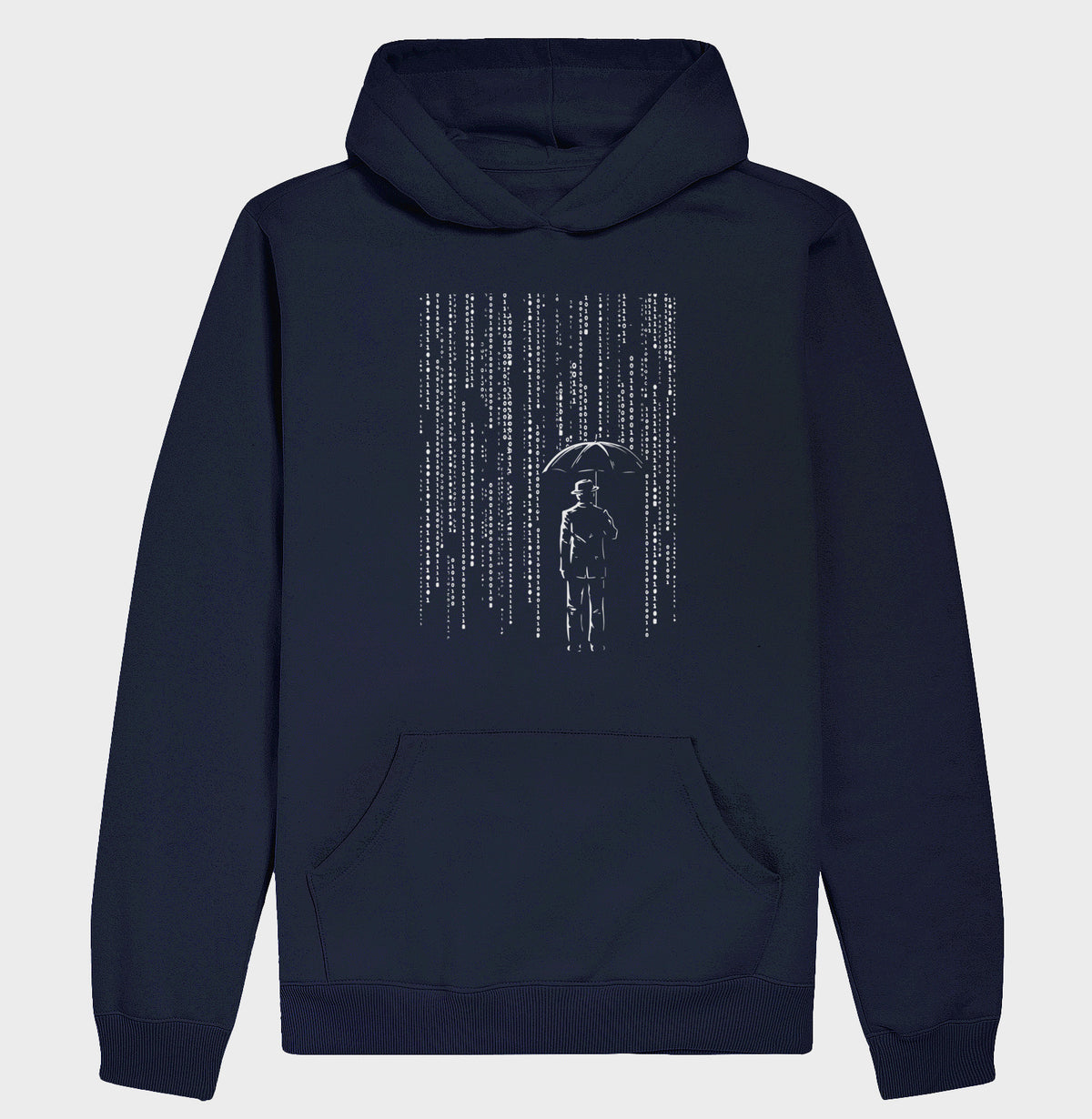 Hoodie Moletom Chuva Binária