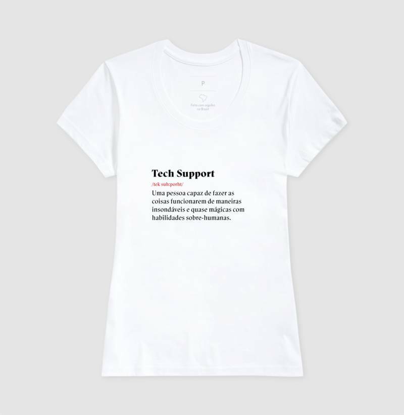 Camiseta Definiçao Tech Support