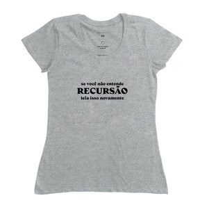 Camiseta Lógica de Programação Recursão