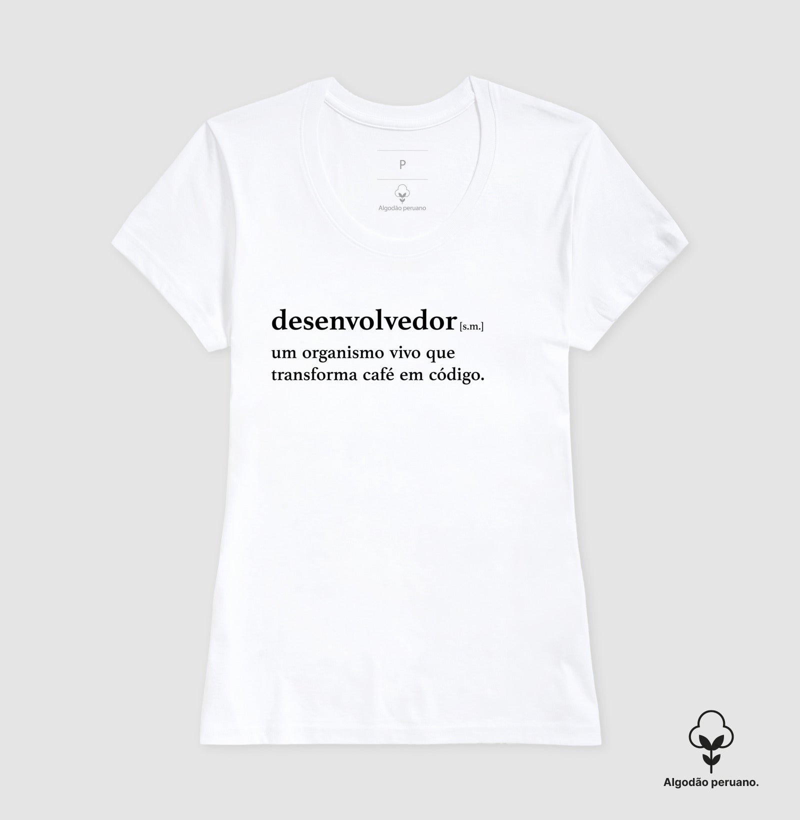 Camiseta Premium Definição de Desenvolvedor