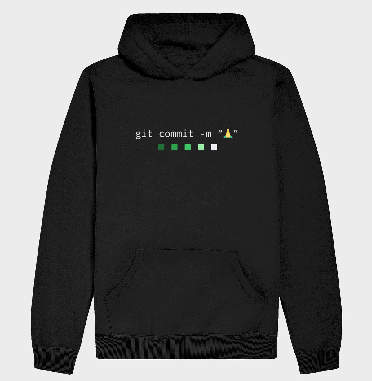 Hoodie Moletom Prece Git Commit