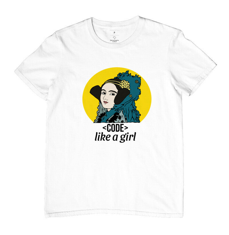 Camiseta Ada Lovelace Code Like a Girl