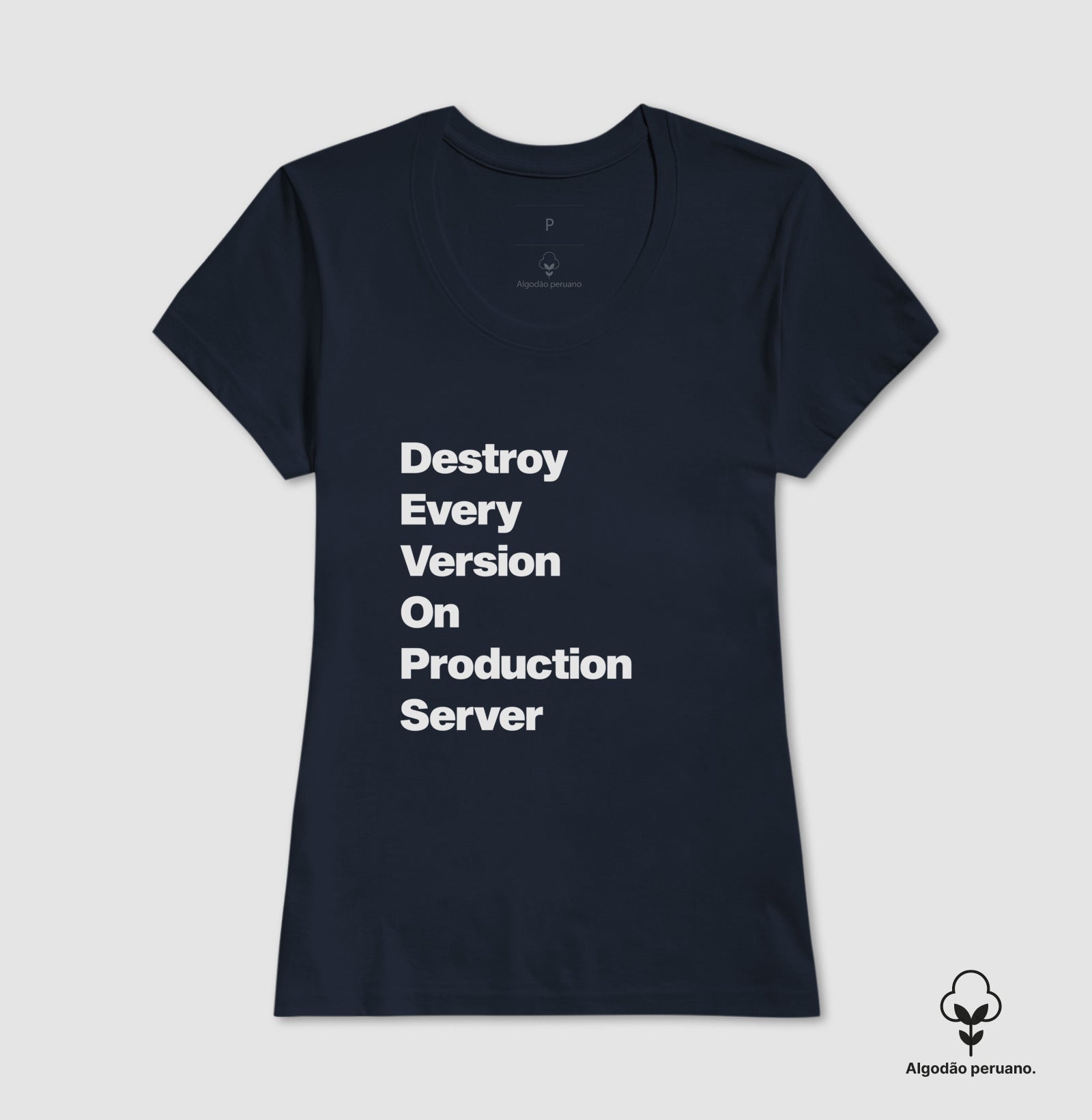 Camiseta Premium DEVOPS Acróstico