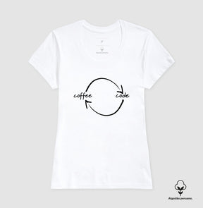 Camiseta Premium Loop Coffee Code