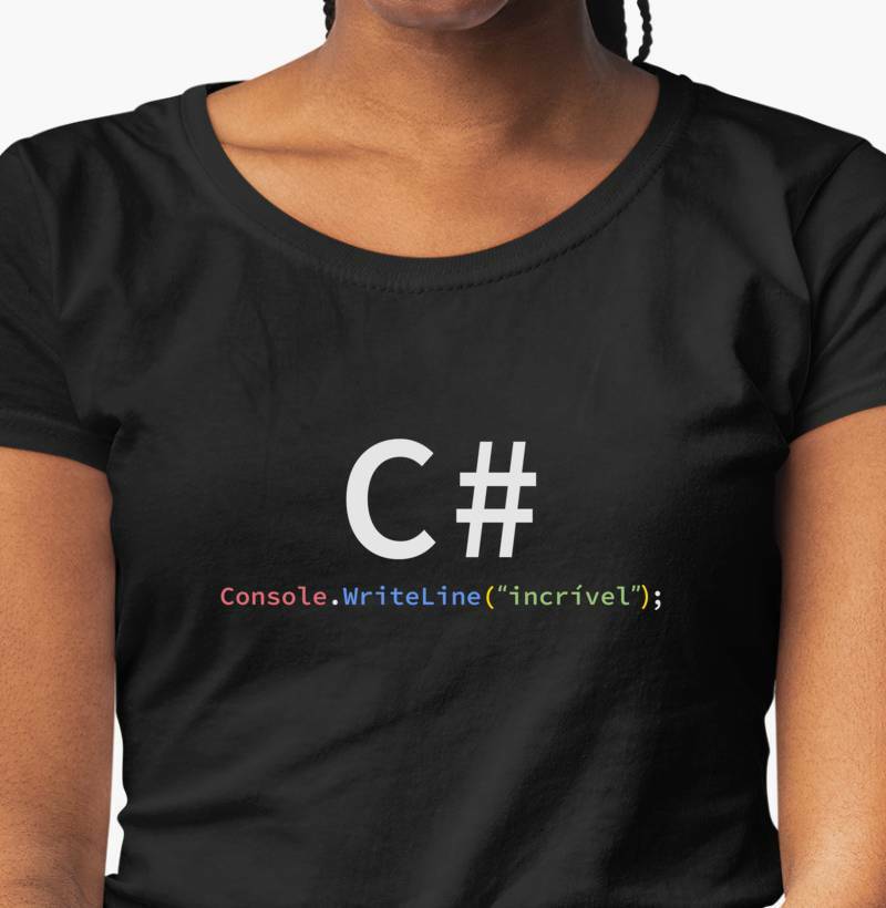 Camiseta C# Incrivel